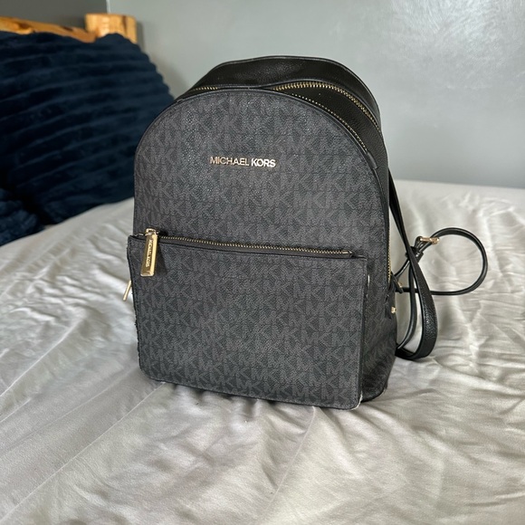 Michael Kors Gray and Black Men's Backpack - Picture 1 of 10